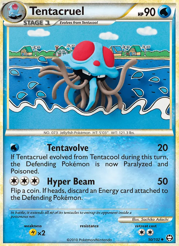 Tentacruel — Triumphant #50 (Pokémon TCG card)
