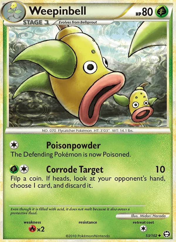 Weepinbell — Triumphant #53 (Pokémon TCG card)