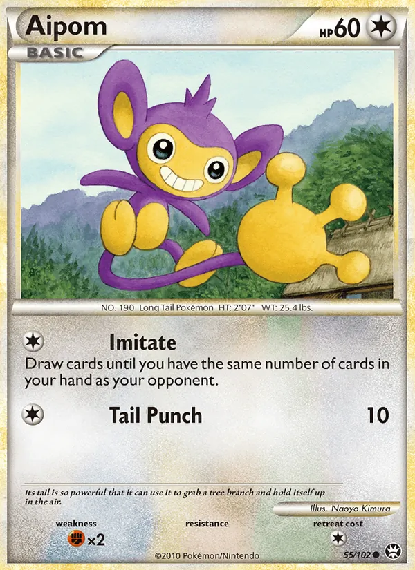 Aipom — Triumphant #55 (Pokémon TCG card)