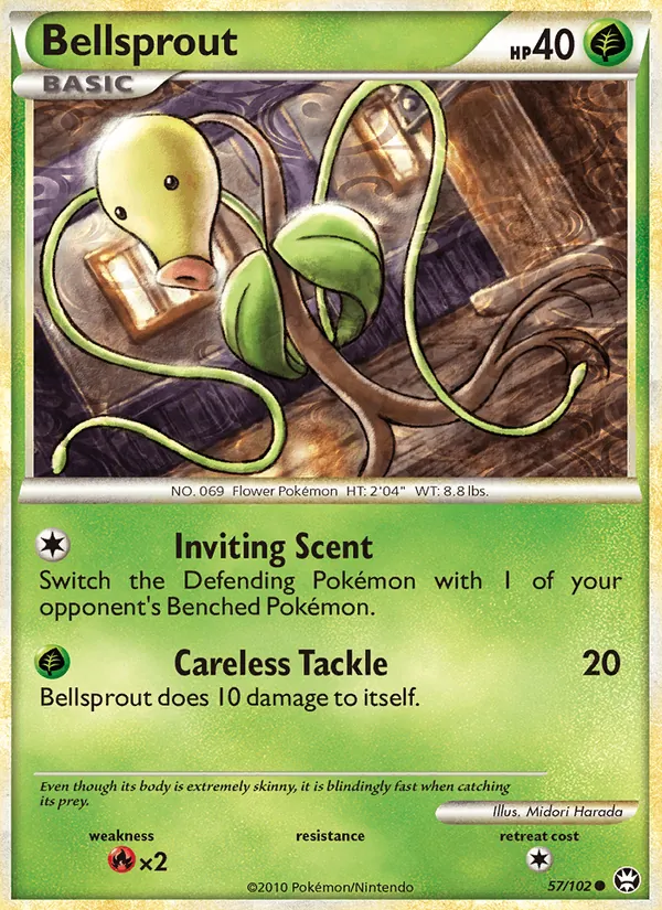 Bellsprout — Triumphant #57 (Pokémon TCG card)