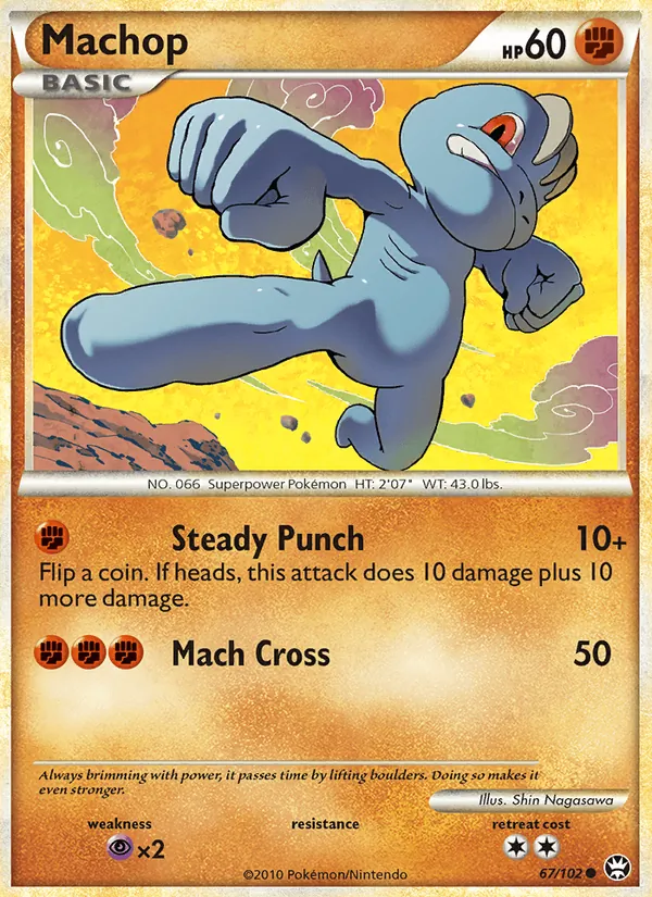 Machop — Triumphant #67 (Pokémon TCG card)