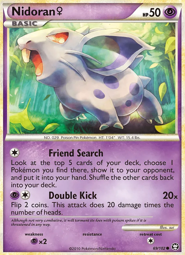 Nidoran ♀ — Triumphant #69 (Pokémon TCG card)