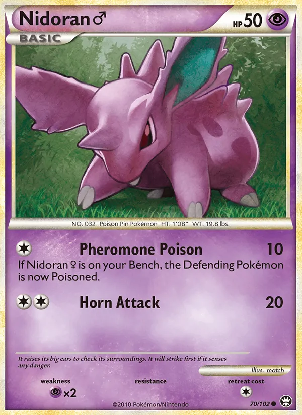 Nidoran ♂ — Triumphant #70 (Pokémon TCG card)