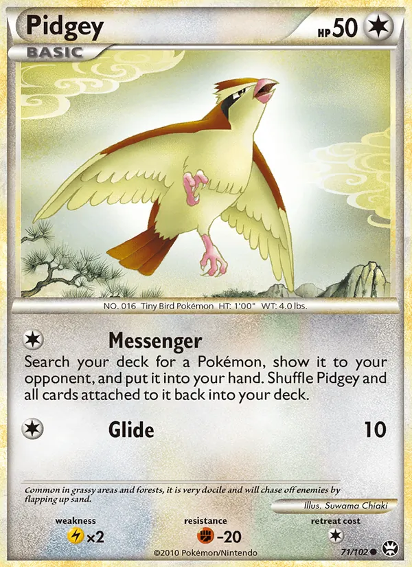 Pidgey — Triumphant #71 (Pokémon TCG card)