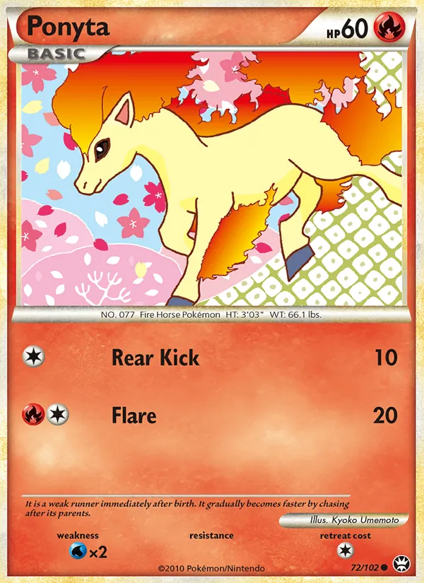 Ponyta — Triumphant #72 (Pokémon TCG card)