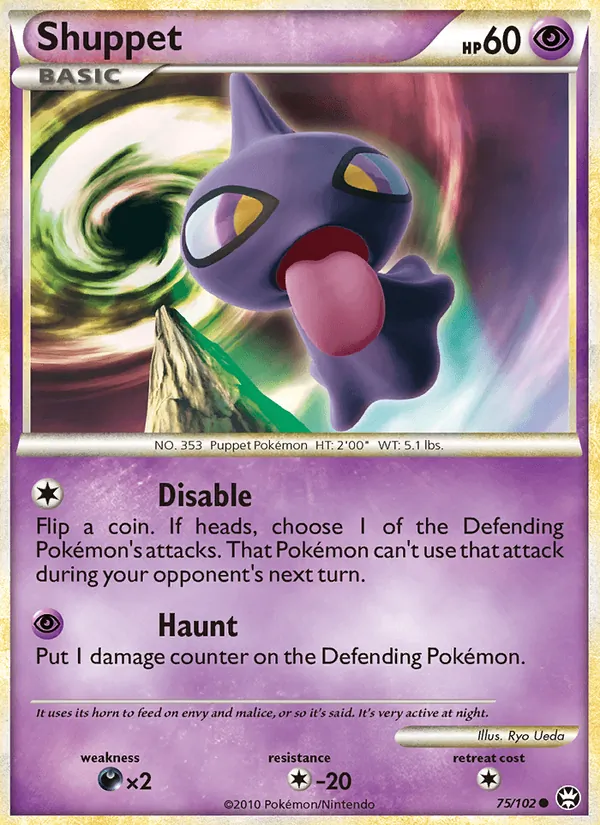 Shuppet — Triumphant #75 (Pokémon TCG card)
