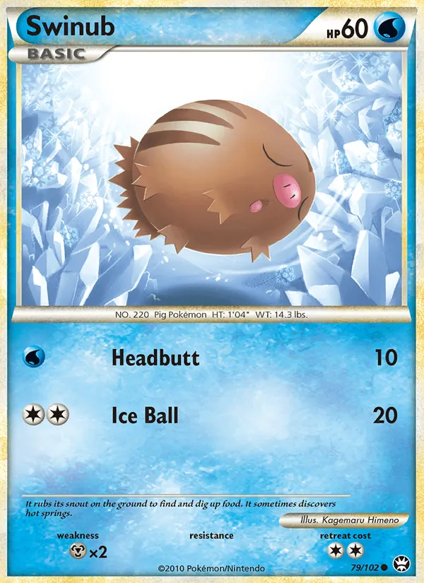 Swinub — Triumphant #79 (Pokémon TCG card)