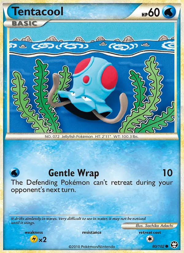 Tentacool — Triumphant #80 (Pokémon TCG card)