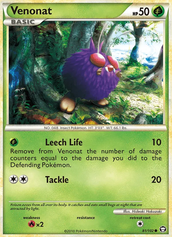 Venonat — Triumphant #81 (Pokémon TCG card)
