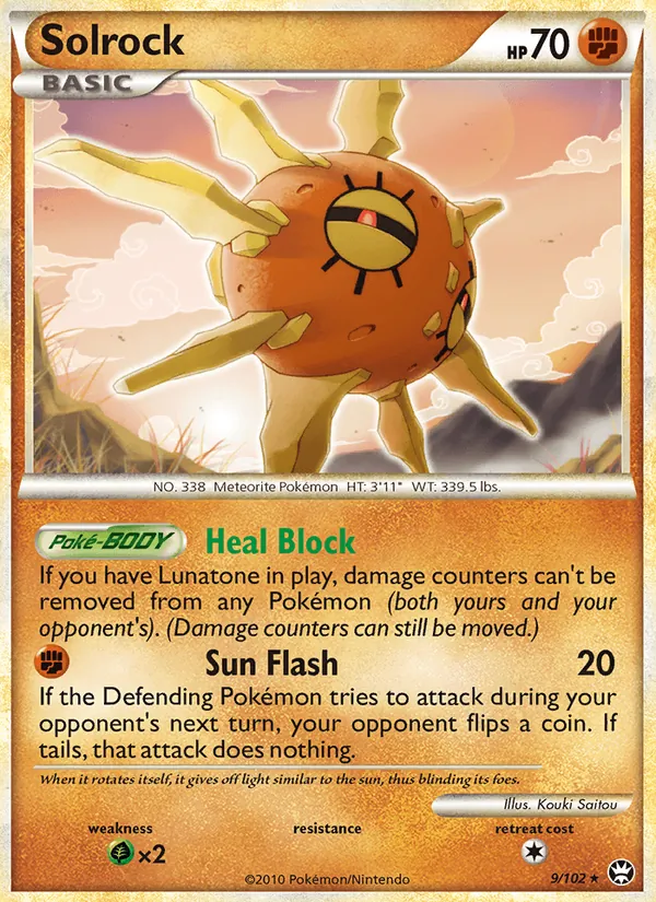 Solrock — Triumphant #9 (Pokémon TCG card)