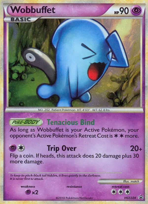 Wobbuffet — HGSS Black Star Promos #HGSS04 (Pokémon TCG card)