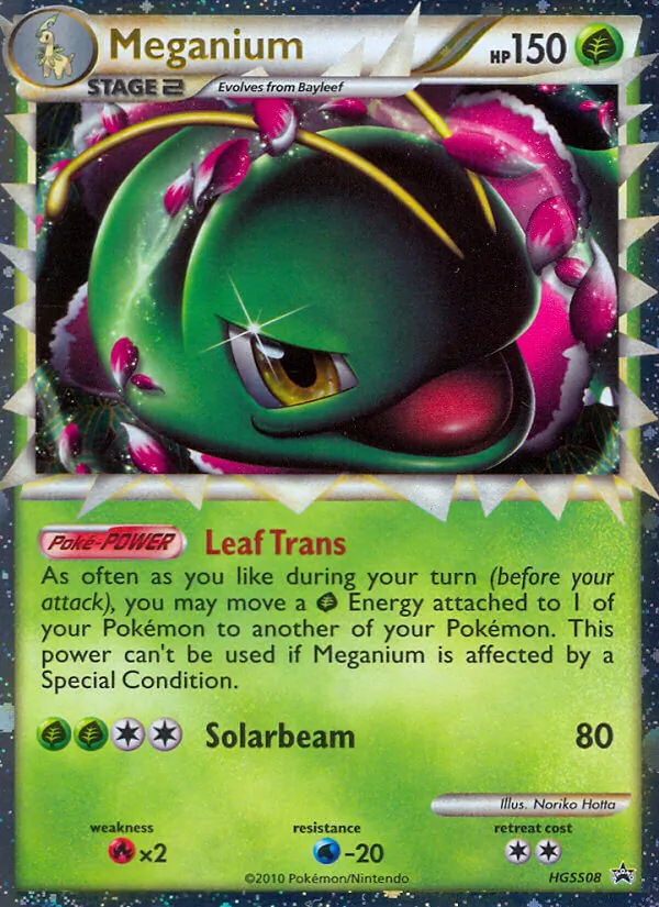 Meganium — HGSS Black Star Promos #HGSS08 (Pokémon TCG card)