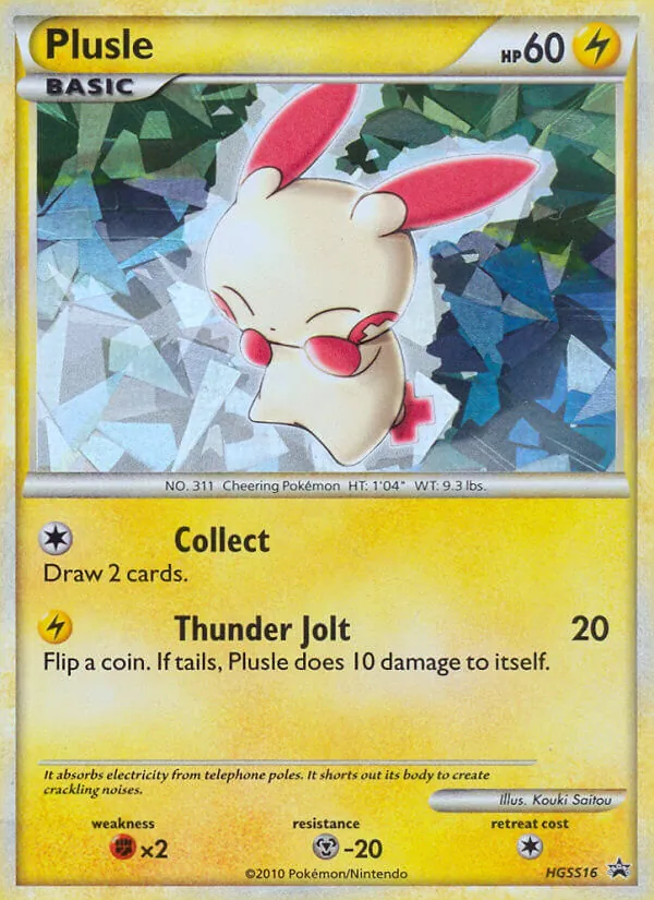 Plusle — HGSS Black Star Promos #HGSS16 (Pokémon TCG card)