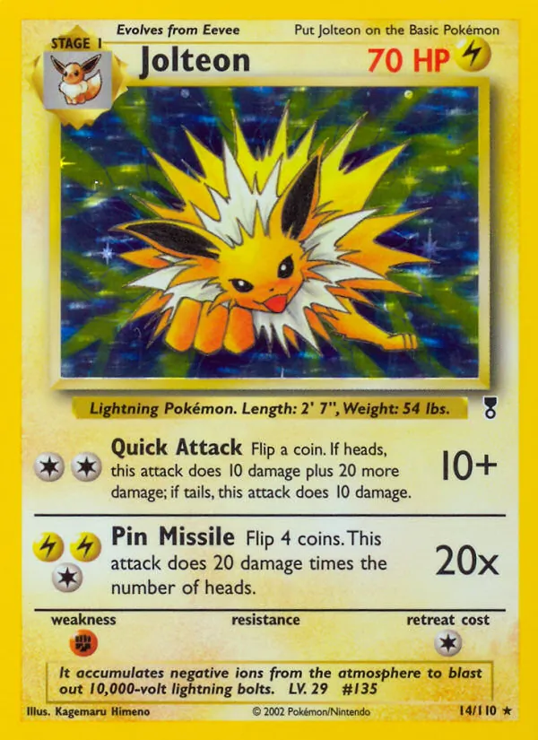 Jolteon — Legendary Collection #14 (Pokémon TCG card)