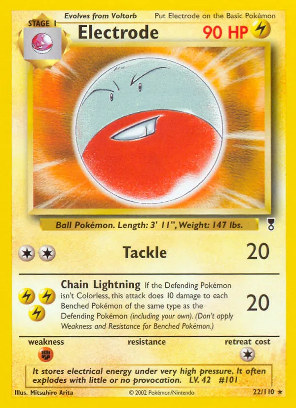 Electrode — Legendary Collection #22 (Pokémon TCG card)