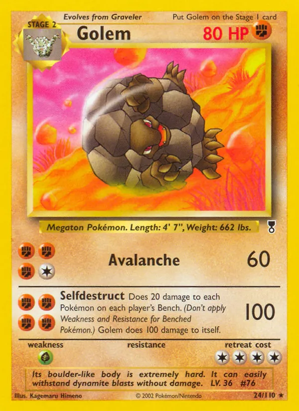 Golem — Legendary Collection #24 (Pokémon TCG card)