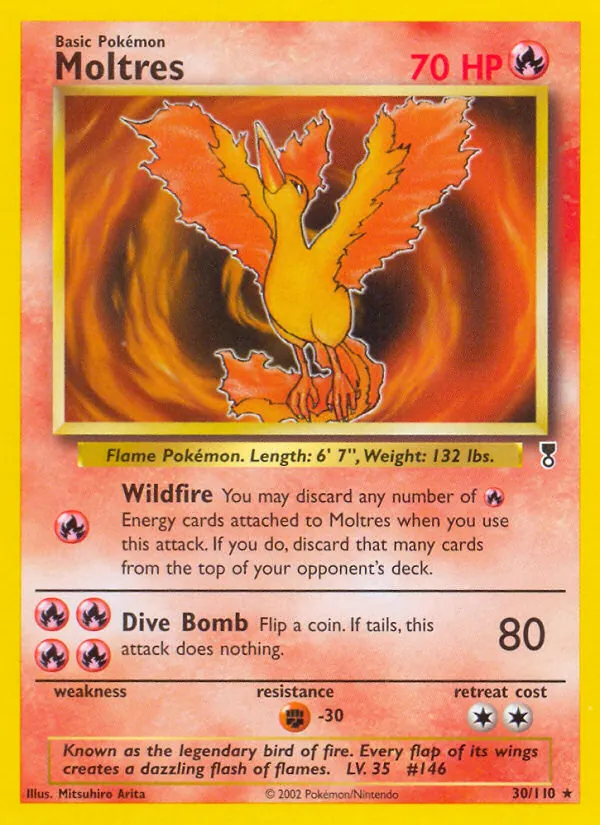 Moltres — Legendary Collection #30 (Pokémon TCG card)