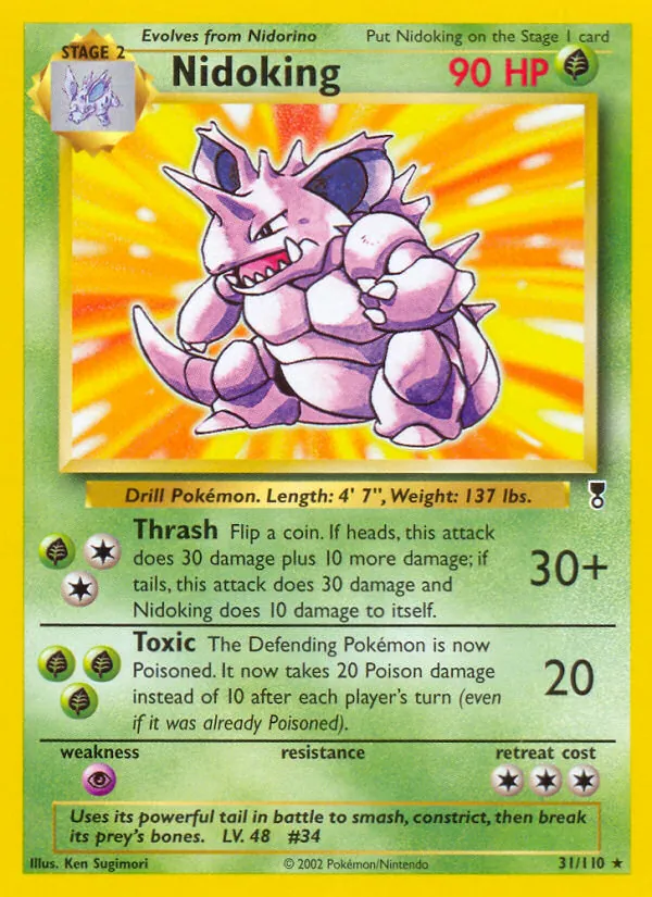 Nidoking — Legendary Collection #31 (Pokémon TCG card)