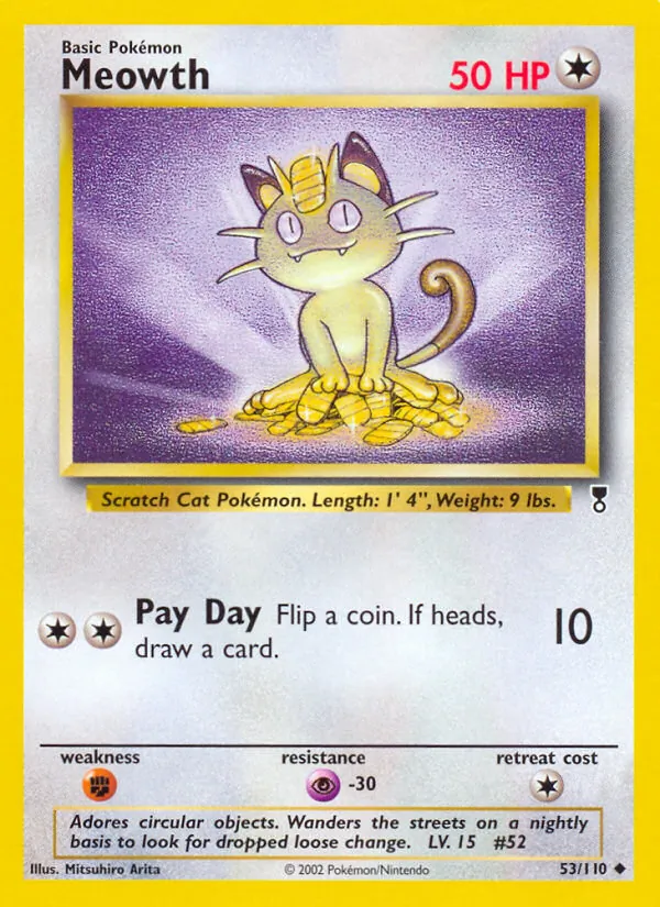 Meowth — Legendary Collection #53 (Pokémon TCG card)