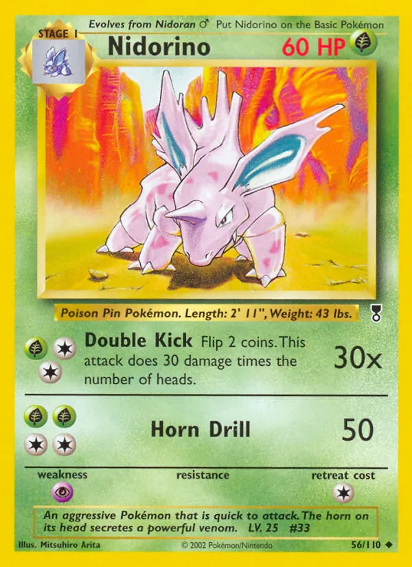 Nidorino — Legendary Collection #56 (Pokémon TCG card)