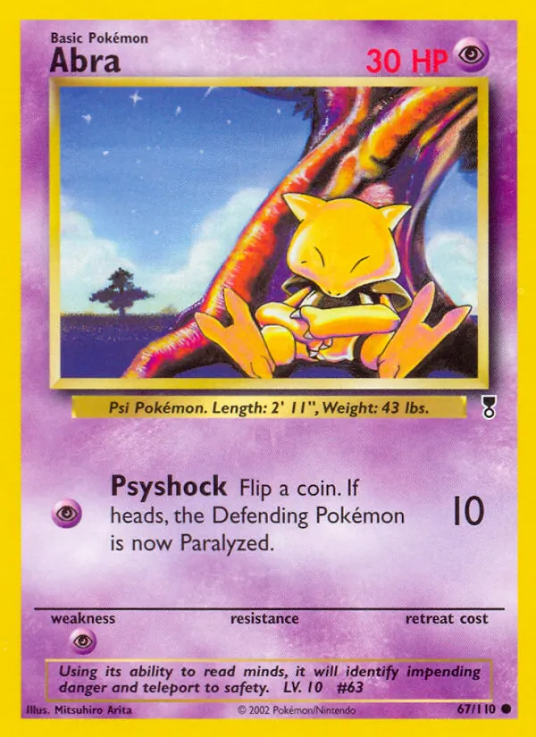 Abra — Legendary Collection #67 (Pokémon TCG card)