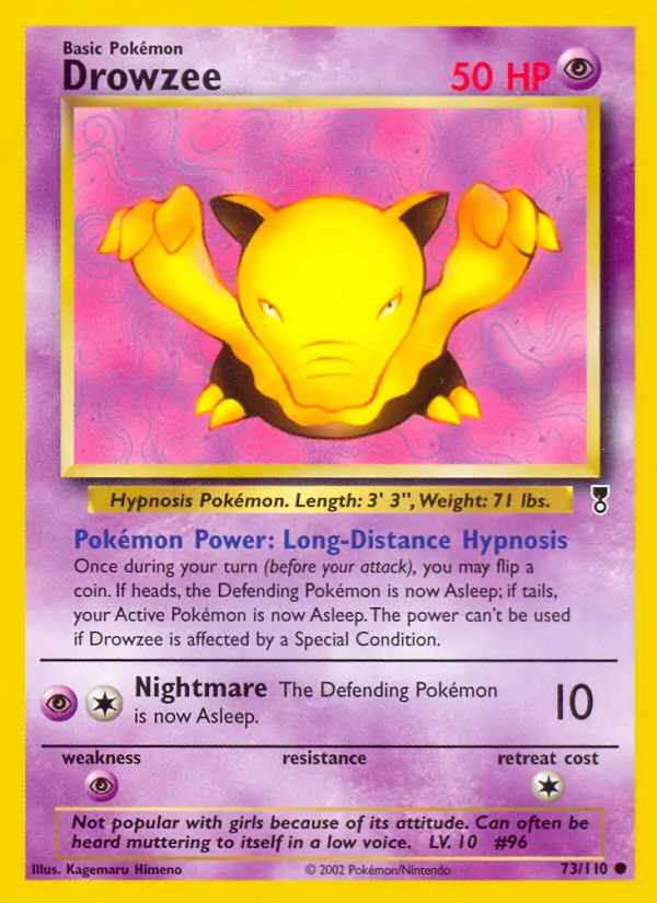 Drowzee — Legendary Collection #73 (Pokémon TCG card)