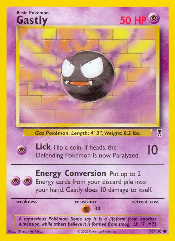 Gastly — Legendary Collection #76 (Pokémon TCG card)