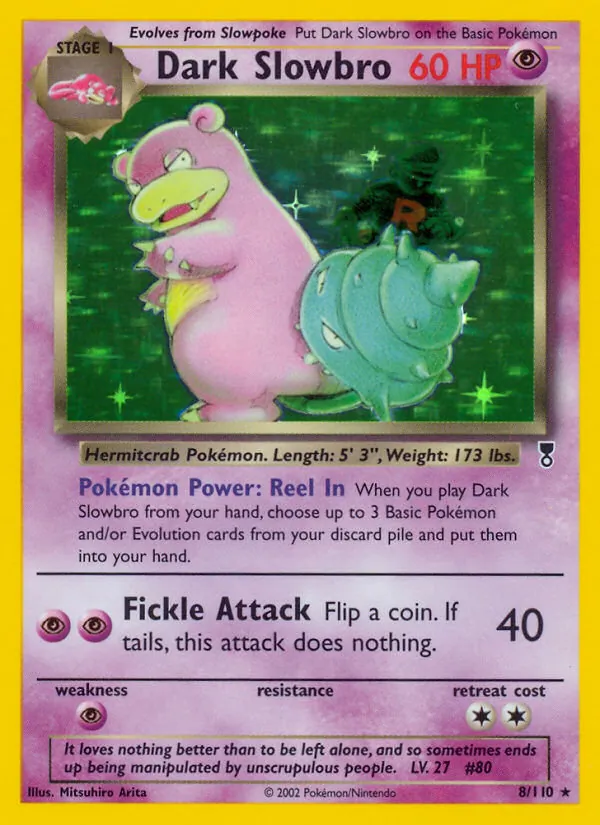 Dark Slowbro — Legendary Collection #8 (Pokémon TCG card)