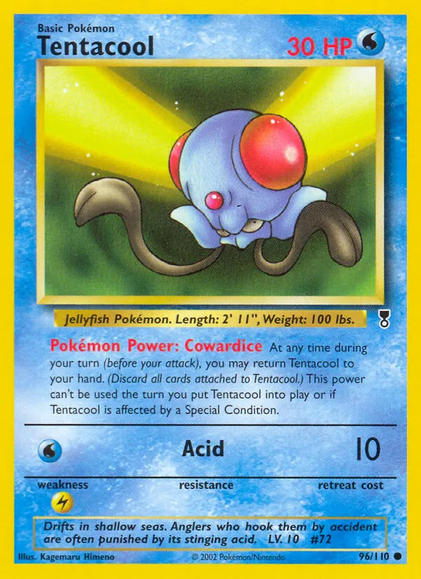 Tentacool — Legendary Collection #96 (Pokémon TCG card)