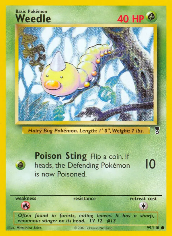 Weedle — Legendary Collection #99 (Pokémon TCG card)