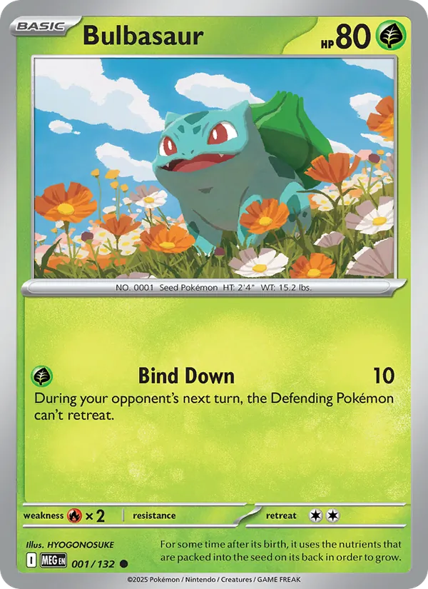 Bulbasaur — Mega Evolution #001 (Pokémon TCG card)