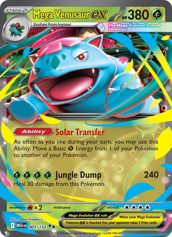 Mega Venusaur ex — Mega Evolution #003 (Pokémon TCG card)