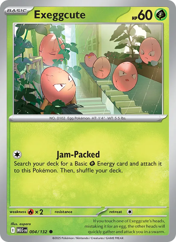 Exeggcute — Mega Evolution #004 (Pokémon TCG card)