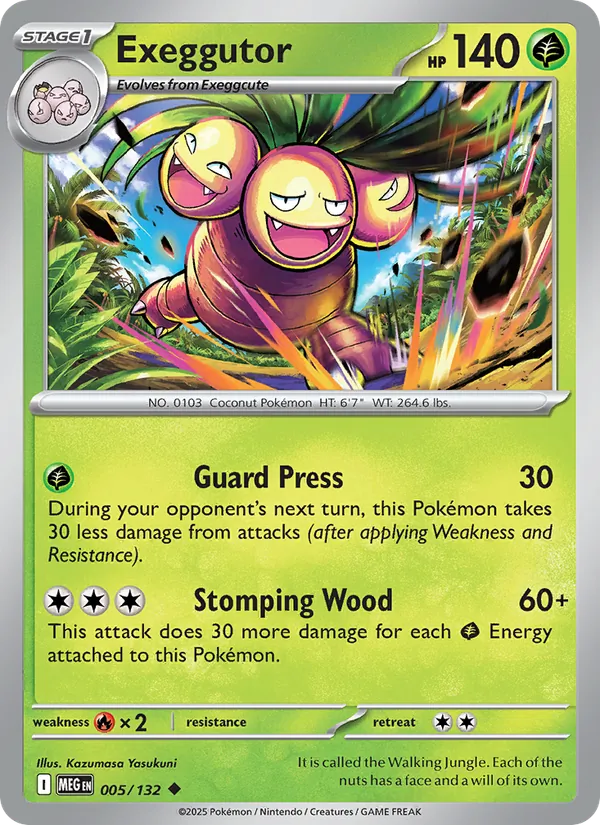 Exeggutor — Mega Evolution #005 (Pokémon TCG card)