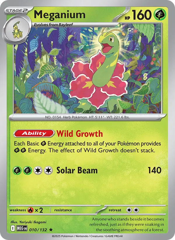 Meganium — Mega Evolution #010 (Pokémon TCG card)