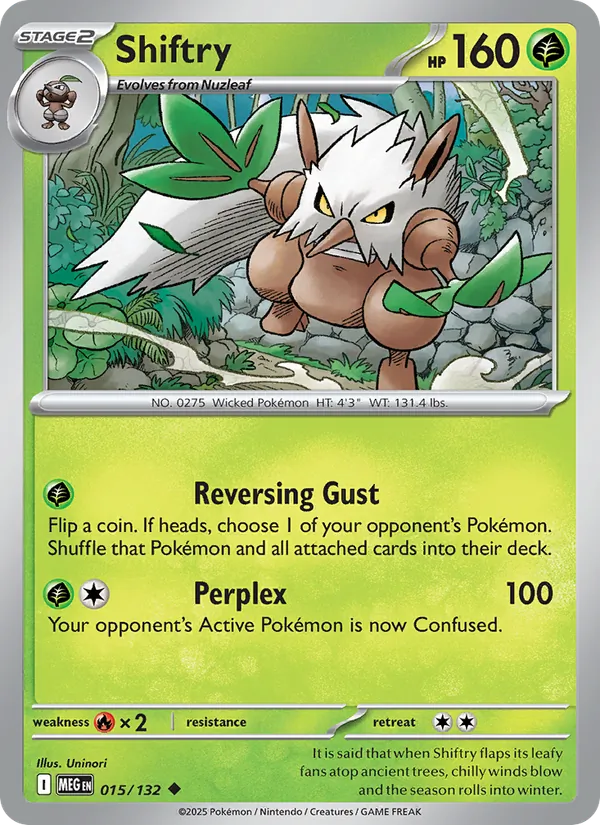 Shiftry — Mega Evolution #015 (Pokémon TCG card)