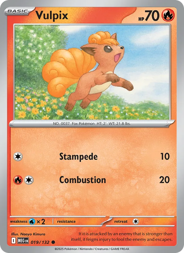 Vulpix — Mega Evolution #019 (Pokémon TCG card)