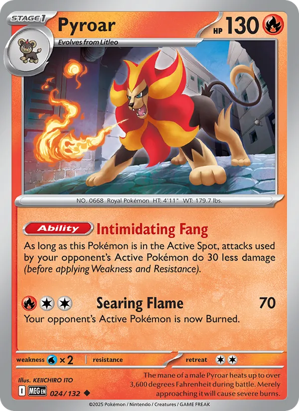 Pyroar — Mega Evolution #024 (Pokémon TCG card)