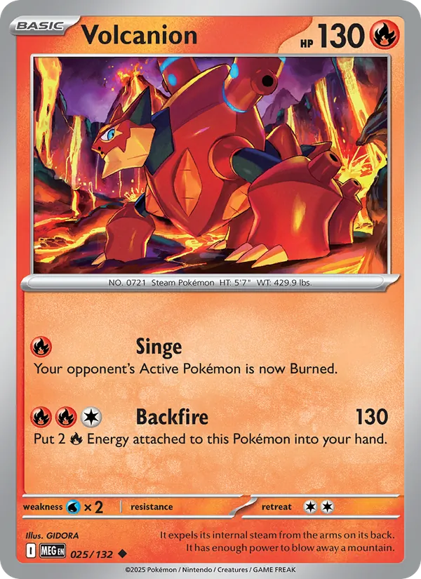 Volcanion — Mega Evolution #025 (Pokémon TCG card)