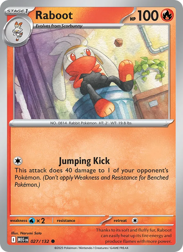 Raboot — Mega Evolution #027 (Pokémon TCG card)