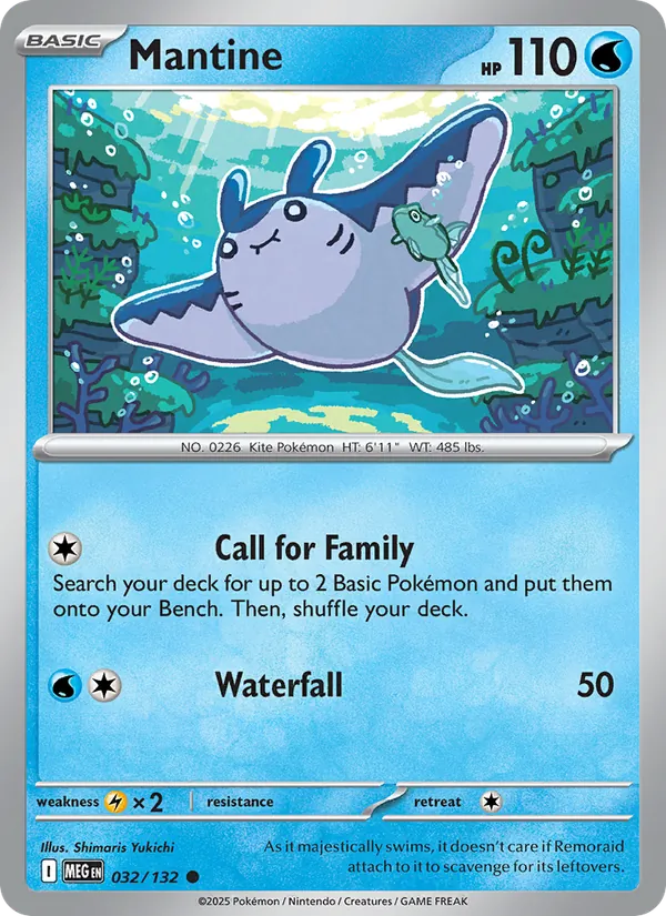 Mantine — Mega Evolution #032 (Pokémon TCG card)