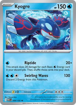 Kyogre (Mega Evolution #034)