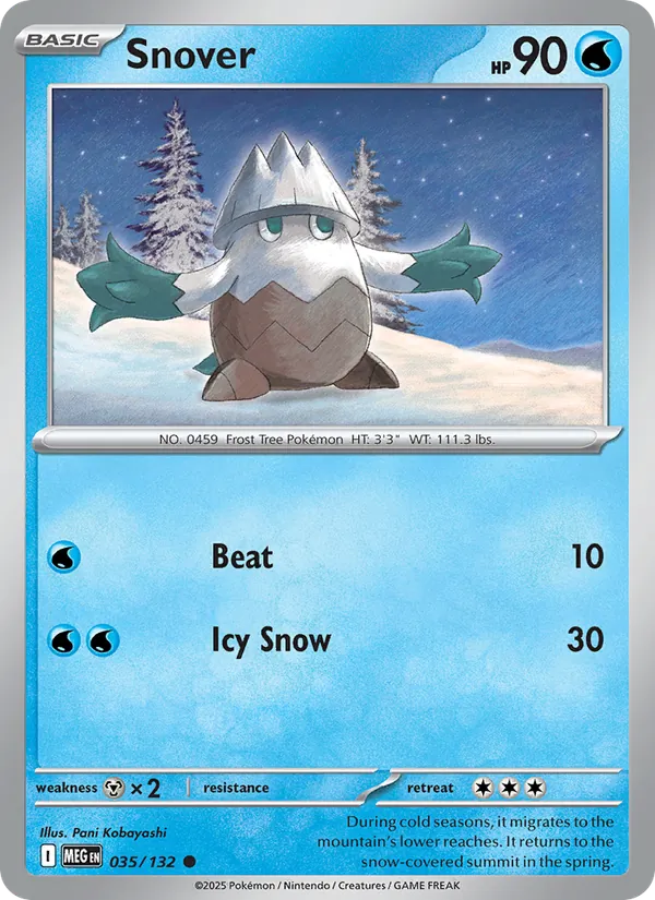 Snover — Mega Evolution #035 (Pokémon TCG card)