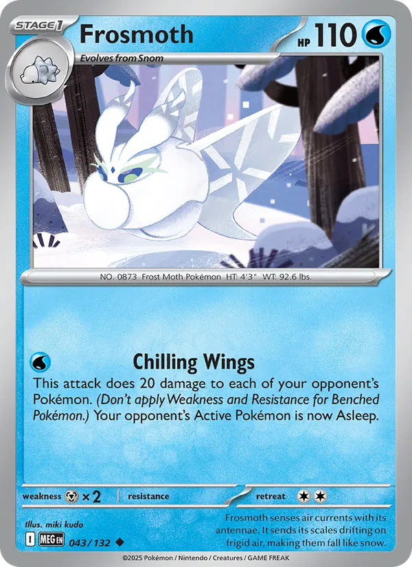Frosmoth — Mega Evolution #043 (Pokémon TCG card)