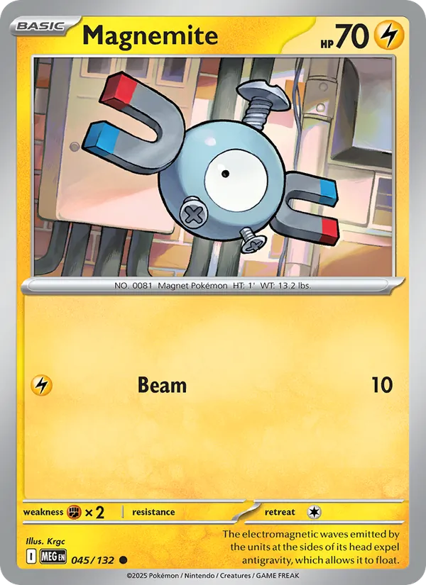 Magnemite — Mega Evolution #045 (Pokémon TCG card)