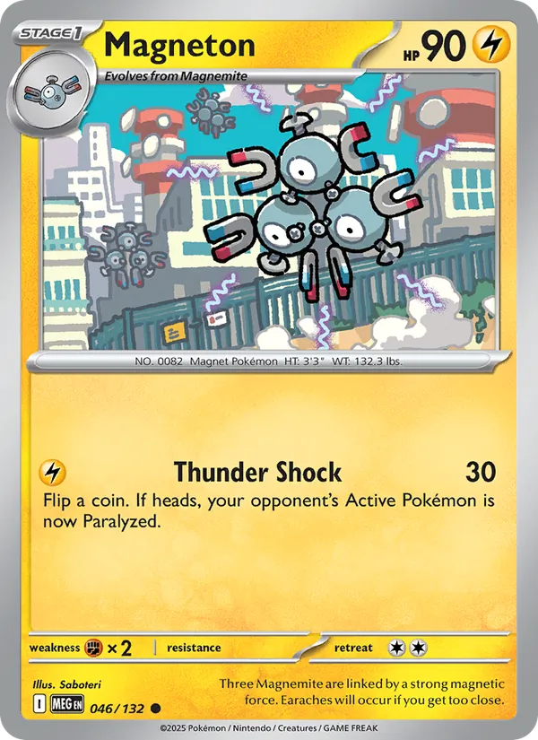 Magneton — Mega Evolution #046 (Pokémon TCG card)