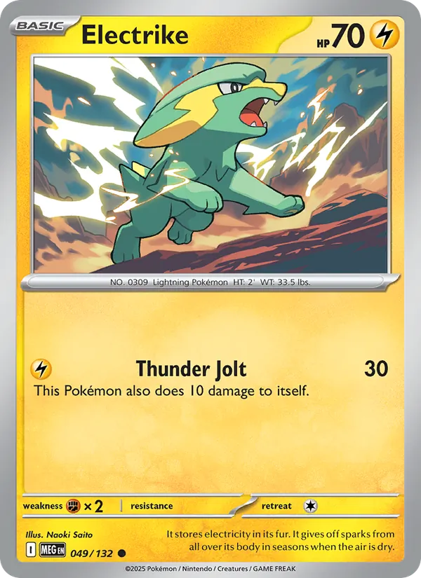 Electrike — Mega Evolution #049 (Pokémon TCG card)