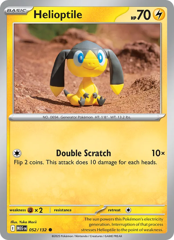 Helioptile — Mega Evolution #052 (Pokémon TCG card)
