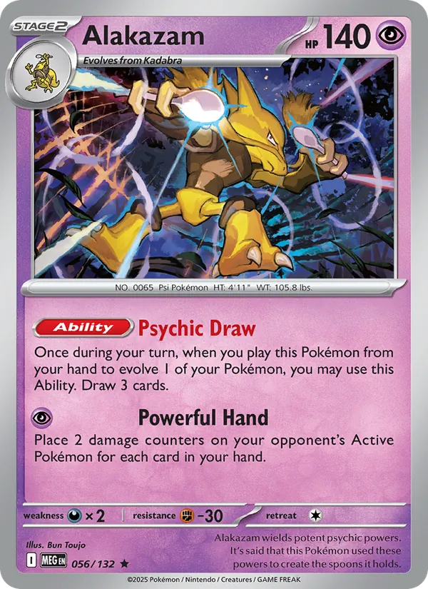 Alakazam — Mega Evolution #056 (Pokémon TCG card)