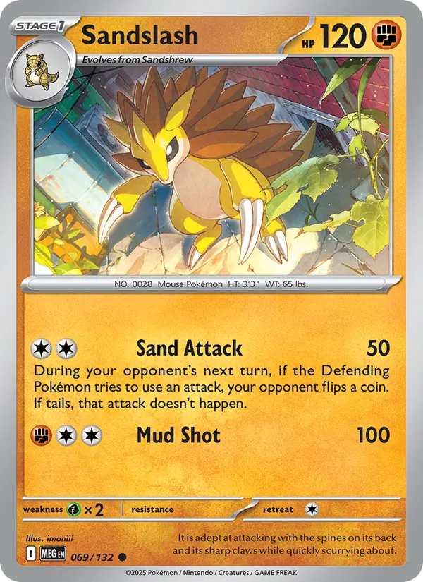 Sandslash — Mega Evolution #069 (Pokémon TCG card)